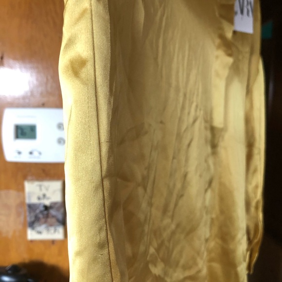 Zara Glod Satin Effect Shirt - Picture 11 of 13